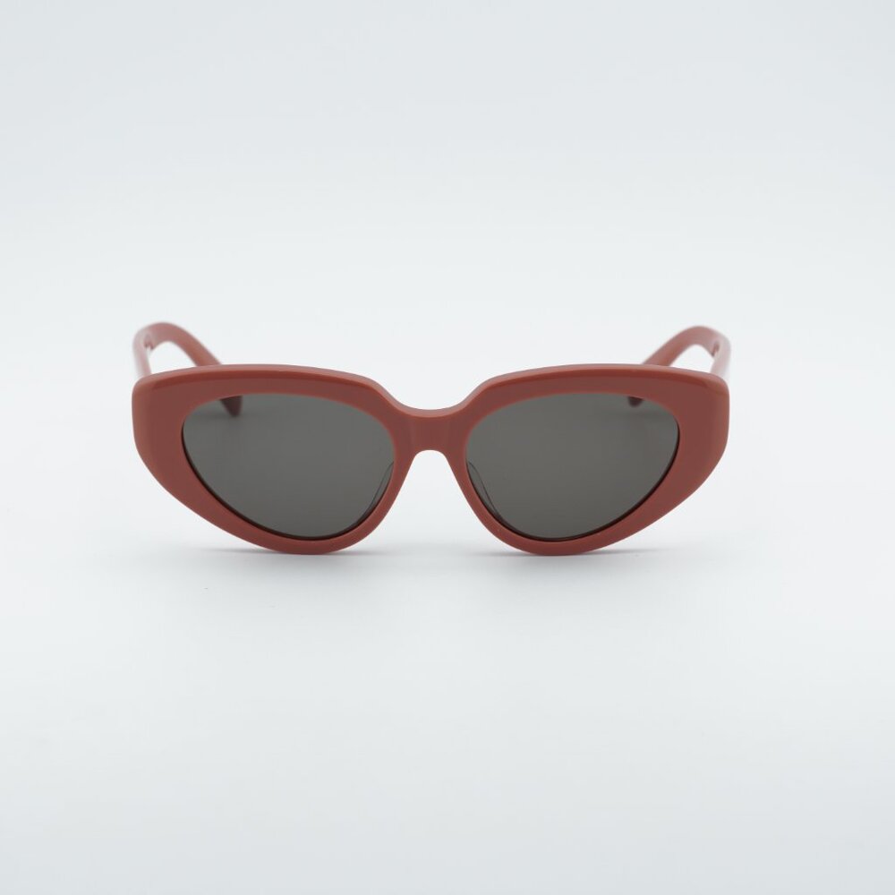 Celine CL40286F 72A Sunglasses Pink Cat Eye Frame, Smoke Lenses - Picture 6 of 10